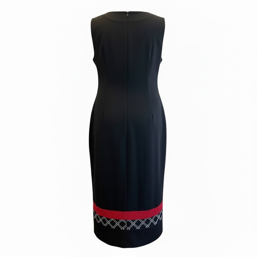 Maya Brooke Black and Red Maxi Dress with Red Blazer - Picture 8 of 12